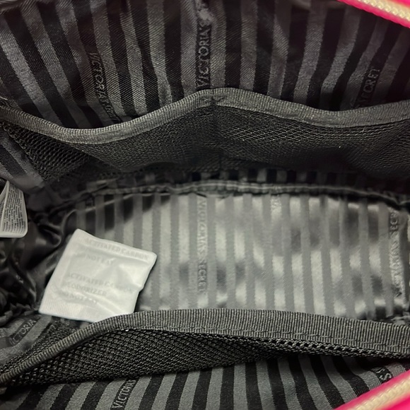 NWT HTF Victoria’s Secret Pink Glam Bag Travel Makeup Pouch Cosmetic Bag - Picture 11 of 14